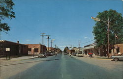 Looking North at Lake Street Roscommon, MI Postcard Postcard Postcard