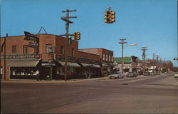 Corner of 5th and Lake Street Roscommon, MI Postcard Postcard Postcard