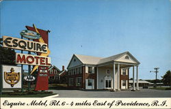 Esquire Motel Seekonk, MA Postcard Postcard Postcard