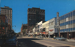 Michigan Avenue, Looking West Jackson, MI Postcard Postcard Postcard