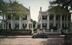 Famous Portico Houses on Main Street Nantucket, MA Postcard Postcard Postcard