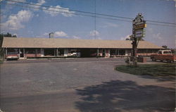 Sandman Motel, Restaurant and Antiques Postcard