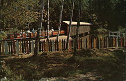 Candy Cane Express and Covered Bridge Muskoka, ON Canada Ontario Postcard Postcard Postcard