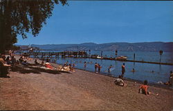 Municipal Beach Lakeport, CA Postcard Postcard Postcard