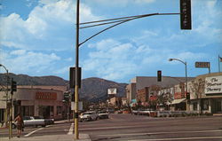 Downtown Shopping Mall Postcard