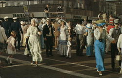 Klondike Days - Crowds in Costume Postcard