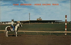 Park Jefferson Horse Racing Track Postcard