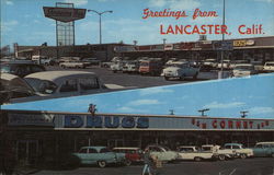 Shopping Center in Antelope Valley Lancaster, CA Postcard Postcard Postcard