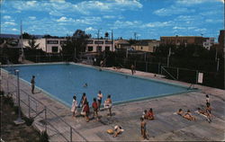 Municipal Swimming Pool Fort Macleod, AB Canada Alberta Postcard Postcard Postcard