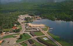 Aerial View of Old Forge New York Postcard Postcard Postcard