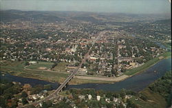 Aerial View Olean, NY Postcard Postcard Postcard