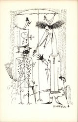 Talk on a Rainy Afternoon Postcard