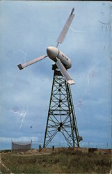 Energy Windmill Cuttyhunk, MA Postcard Postcard Postcard