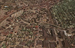 Aerial View of Johnson City New York Postcard Postcard Postcard