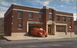 Liberty Municipal Building on Main Street Postcard