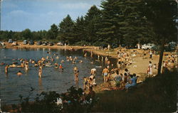 White Lake Beach Woodgate, NY Postcard Postcard Postcard
