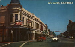Street Scene Los Gatos, CA Postcard Postcard Postcard