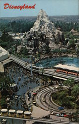 Aerial View of Disneyland Anaheim, CA Postcard Postcard Postcard