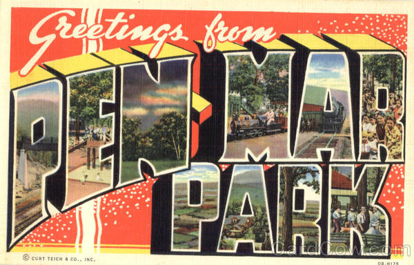 Greetings From Pen-Mar Park Pennsylvania