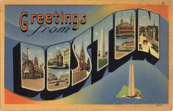 Greetings From Boston Massachusetts