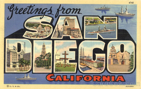 Greetings From San Diego California