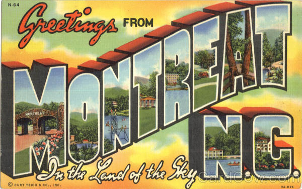 Greetings From Montreat North Carolina