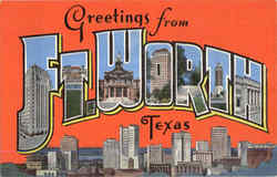 Greetings From Ft. Worth Fort Worth, TX Postcard Postcard