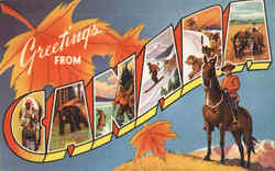 Greetings From Canada Postcard