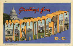 Greetings From Washington District Of Columbia Washington DC Postcard Postcard