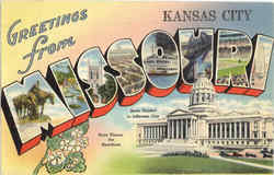 Greetings From Missouri Postcard