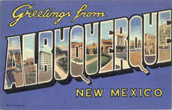 Greetings From Albuquerque Postcard