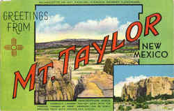 Greetings From Mt. Taylor New Mexico Postcard Postcard