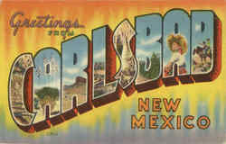 Greetings From Carlsbad New Mexico Postcard Postcard