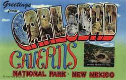 Greetings From Carlsbad Caverns National Park New Mexico Postcard Postcard