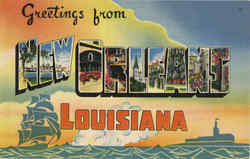 Greetings From New Orleans Postcard