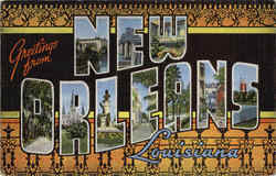 Greetings From New Orleans Postcard