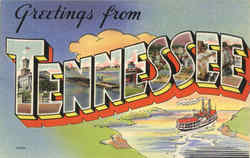 Greetings From Tennessee Postcard