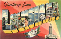 Greetings From La Louisiana Postcard Postcard