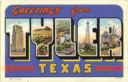 Greetings From Tyler Postcard