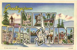 Greetings From New Hampshire Postcard