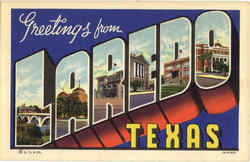 Greetings From Laredo Postcard