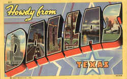 Howdy From Dallas Texas Postcard Postcard