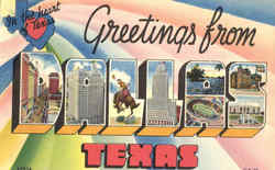 Greetings From Dallas Postcard