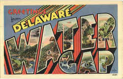 Greetings From Delaware Water Gap Pennsylvania Postcard Postcard