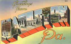 Greetings From Hazleton Pennsylvania Postcard Postcard