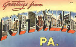 Greetings From Pottsville Pennsylvania Postcard Postcard