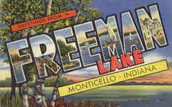 Greetings From Freeman Lake Postcard