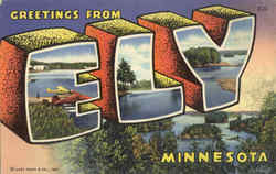 Greetings From Ely Minnesota Postcard Postcard