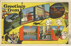 Greetings From Reno Postcard