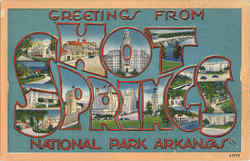 Greetings From Hot Springs , National Park Postcard